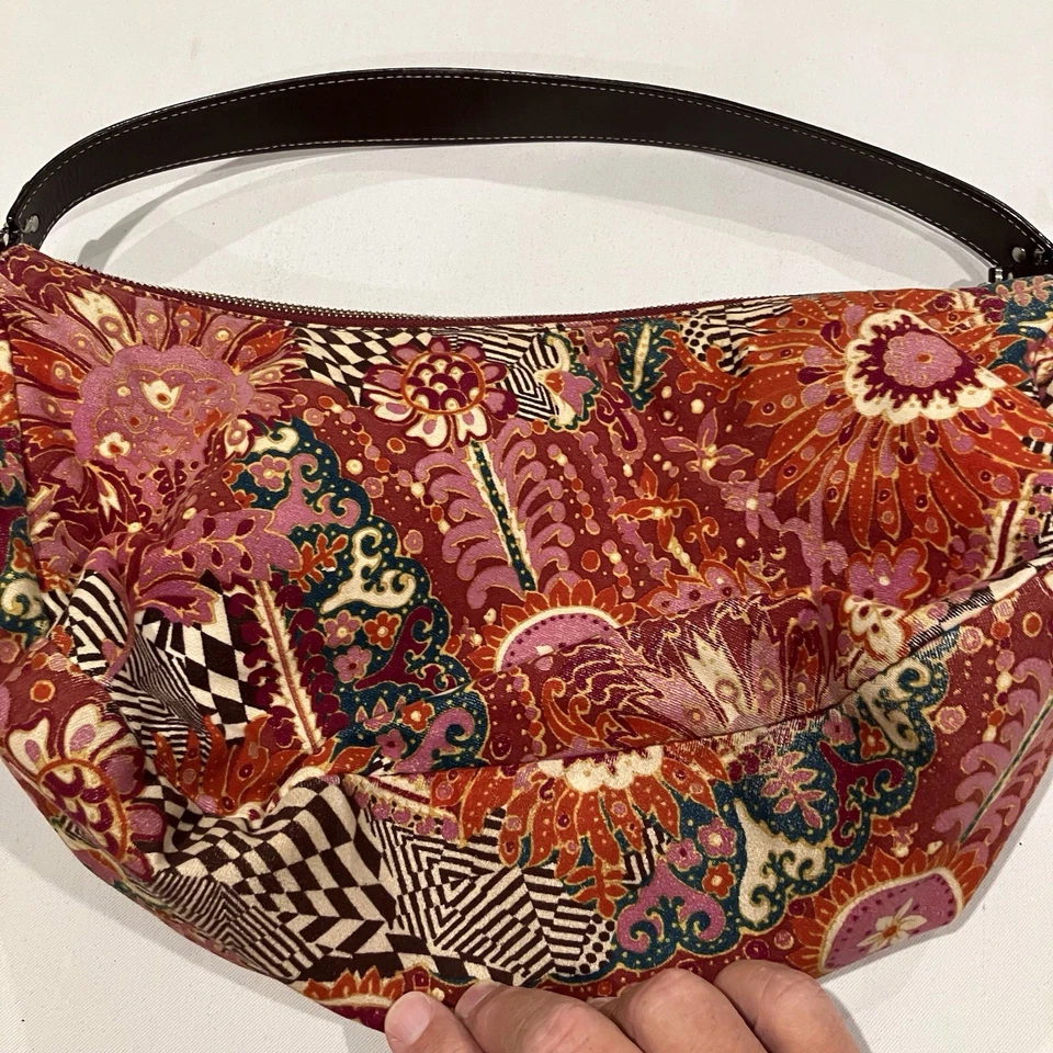 Bolso de Hombro KATE SPADE Vintage Patrón Floral Hobo Raro Multicolor Foto 2 de 4