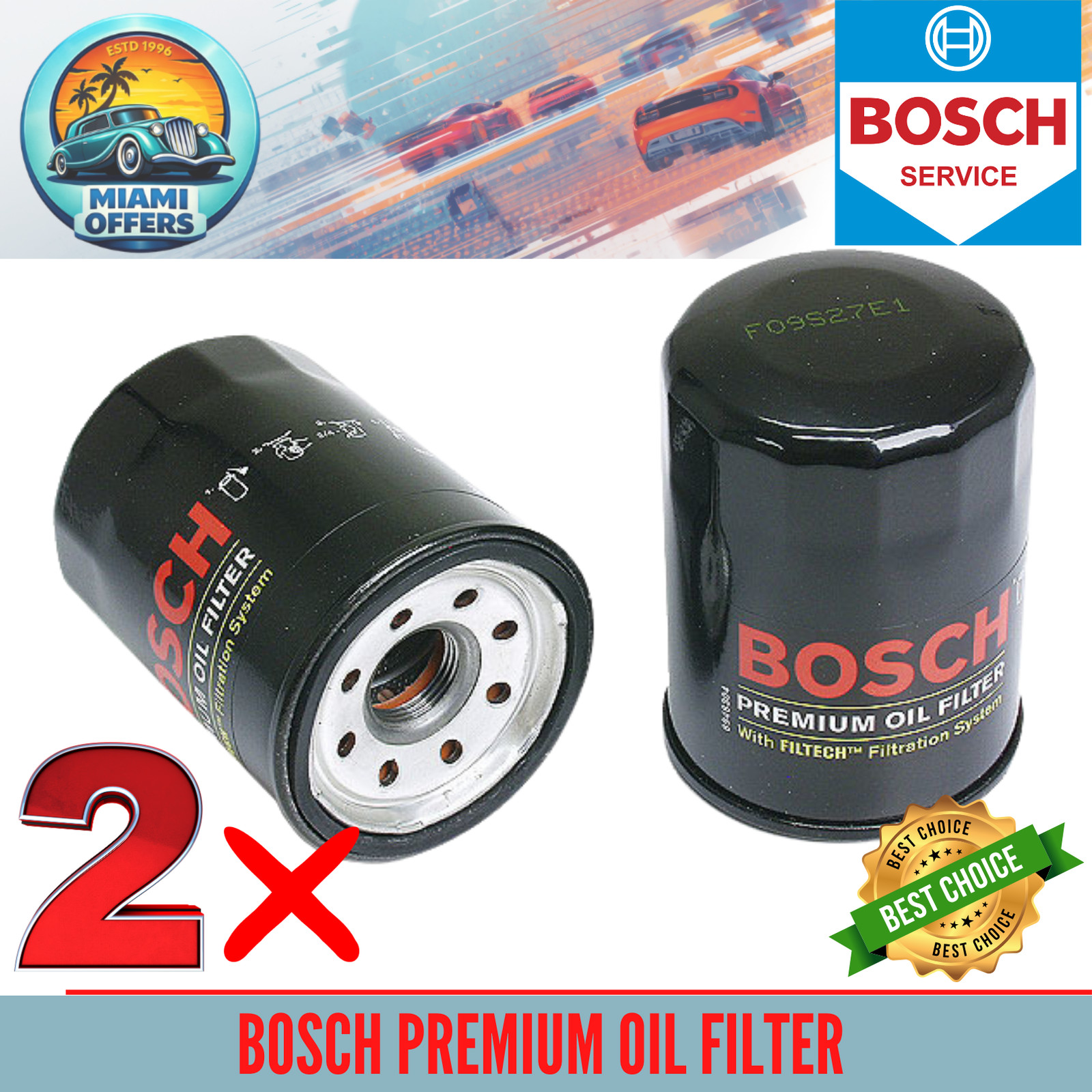 Filter With Filtech For Honda, Acura, Nissan & More