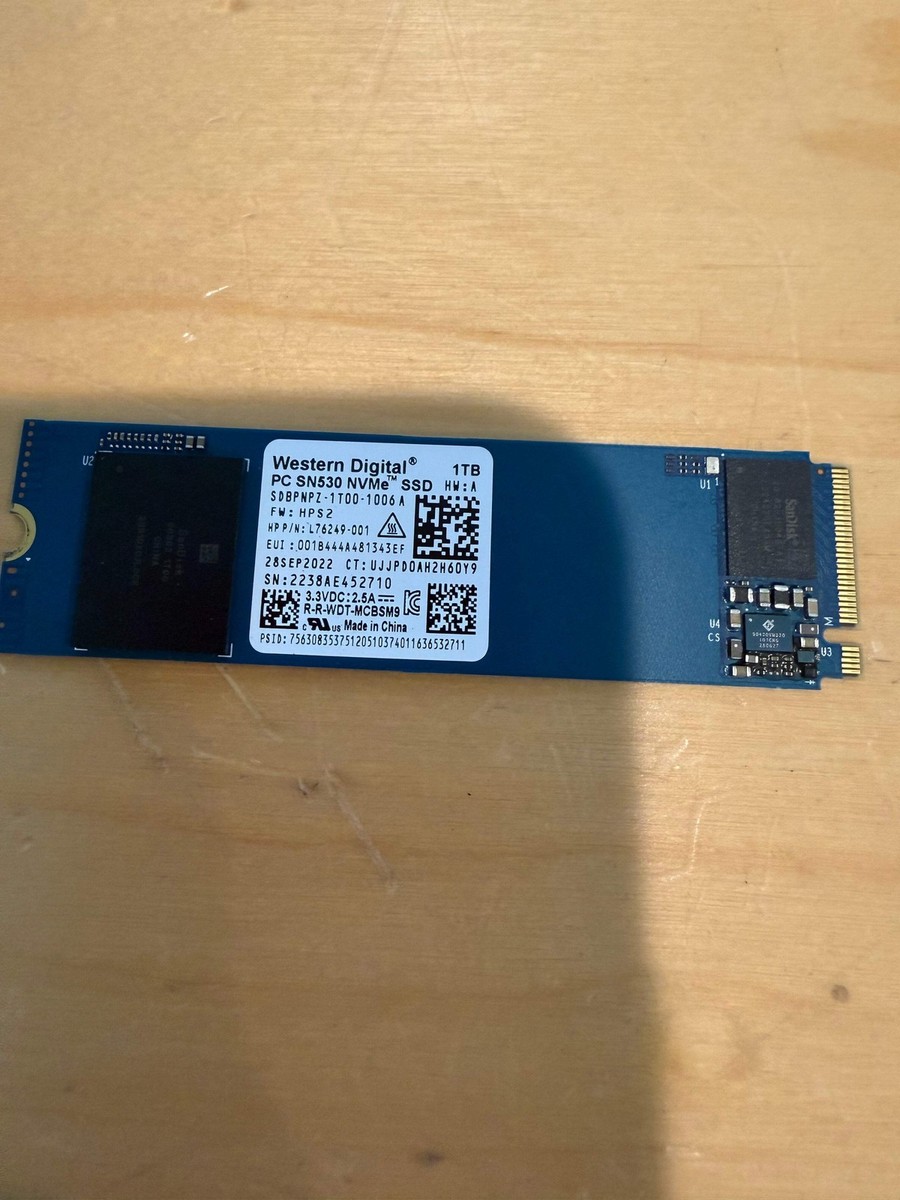 Western Digital PC SN530 1TB M.2 2280 NVMe SSD (SDBPNPZ-1T00) | eBay