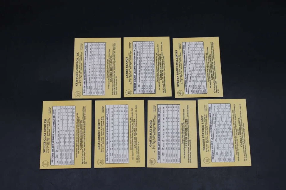 Toronto Blue Jays Signed 1985 Donruss Lot (7) Garth Iorg Autograph ZJ17920 - Image 3 of 3