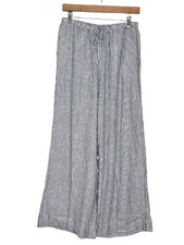 a new day Linen Blend Coastal Contemporary Drawstring Waist Wide-Leg Pants Sz S