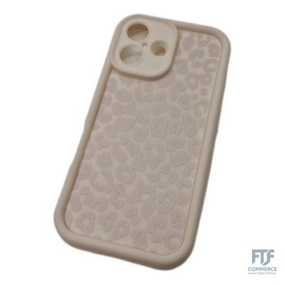 ZhuoFan Hülle für iPhone 16 6,1 , Aesthetic Leopard Muster Handyhülle Weiß Matte