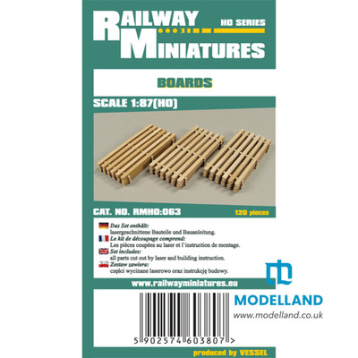 Boards Maßstab 1:87 Laser-Cut Card Modellbausatz Eisenbahn Miniatur RMHO:030