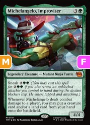 Michelangelo, Improviser #119 Foil Teenage Mutant Ninja Turtles MTG