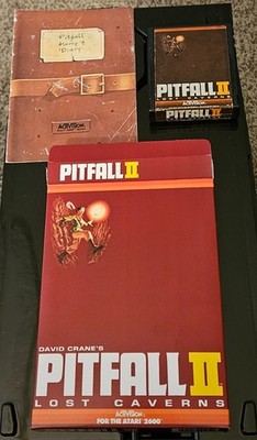 Pitfall II 2 Lost Caverns Atari 2600/2600+/7800/7800+ CIB READ
