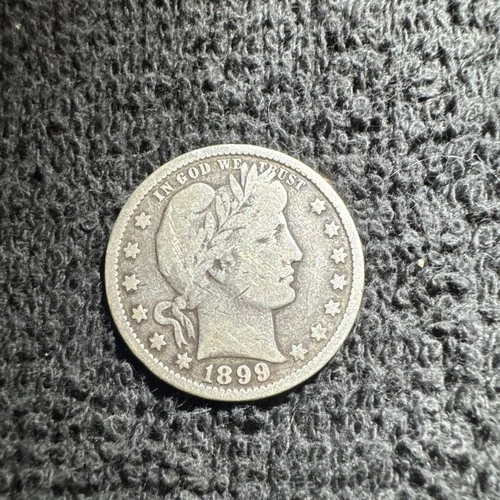 1899 Barber Quarter nice condition silver?