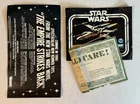Vintage Star Wars Paperwork Lot BOOKLET WE REALLY CARE ESB Flyer 1979 Kenner