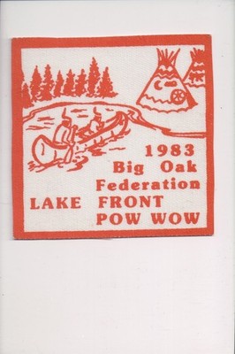 1983 Big Oak Federation Lake Front Pow Wow patch