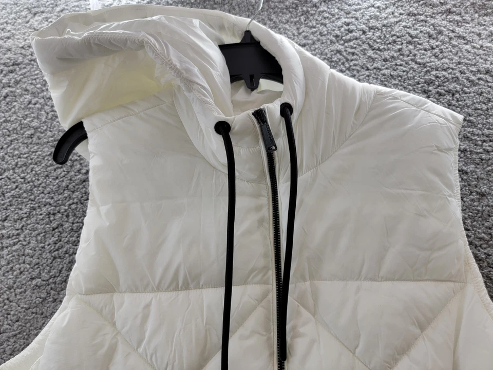 Chaleco acolchado con capucha Calvin Klein Performance para mujer XL cierre de cremallera en la nube ~ Foto 3 de 4