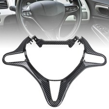 Carbon Fiber Steering Wheel Cover Panel Trim For Honda Civic 2006-2011 2007 2008 Carbon Fiber Steering Wheel Cover Panel Trim For Honda Civic 2006-2011 2007 2008