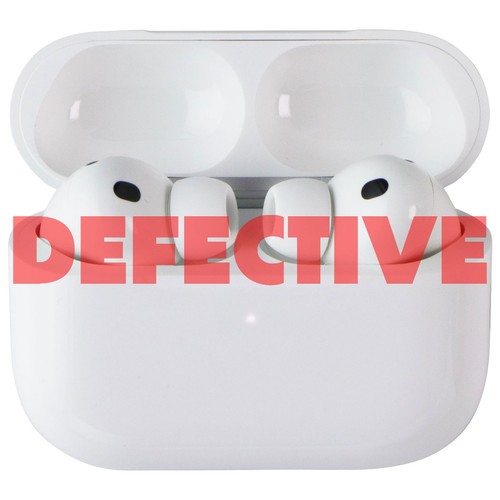 DEFECTIVE Apple AirPods Pro 3 ANC Wireless Earbuds with USB-C Charging - White