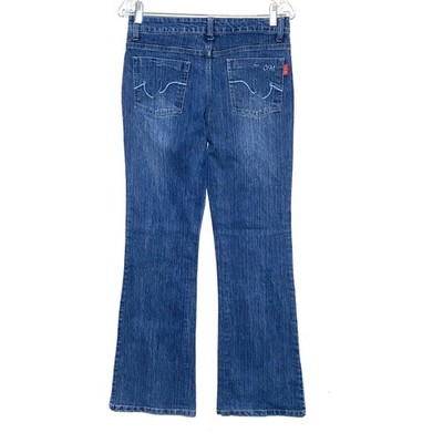 CFM Jeans Flare Leg Low Rise Womens 9 10 Stretch Normcore Boho Hippie Festival