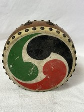 Vintage 8 Japanese Taiko Wadaiko Small Hand Drum Antique Asian Percussion BC