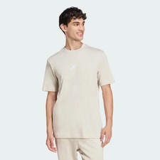 Adidas Essentials Small Logo Single Jersey, Men's T-Shirt - Beige