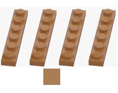 LEGO   4x plate 1x6 medium nougat - 6295464 - 3666 plate building plate
