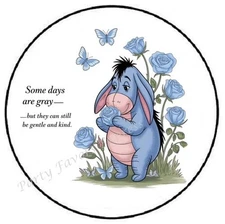 SOME DAYS ARE GRAY BUT THEY CAN BE GENTLE & KIND ENVELOPE SEALS LABELS STICKERS