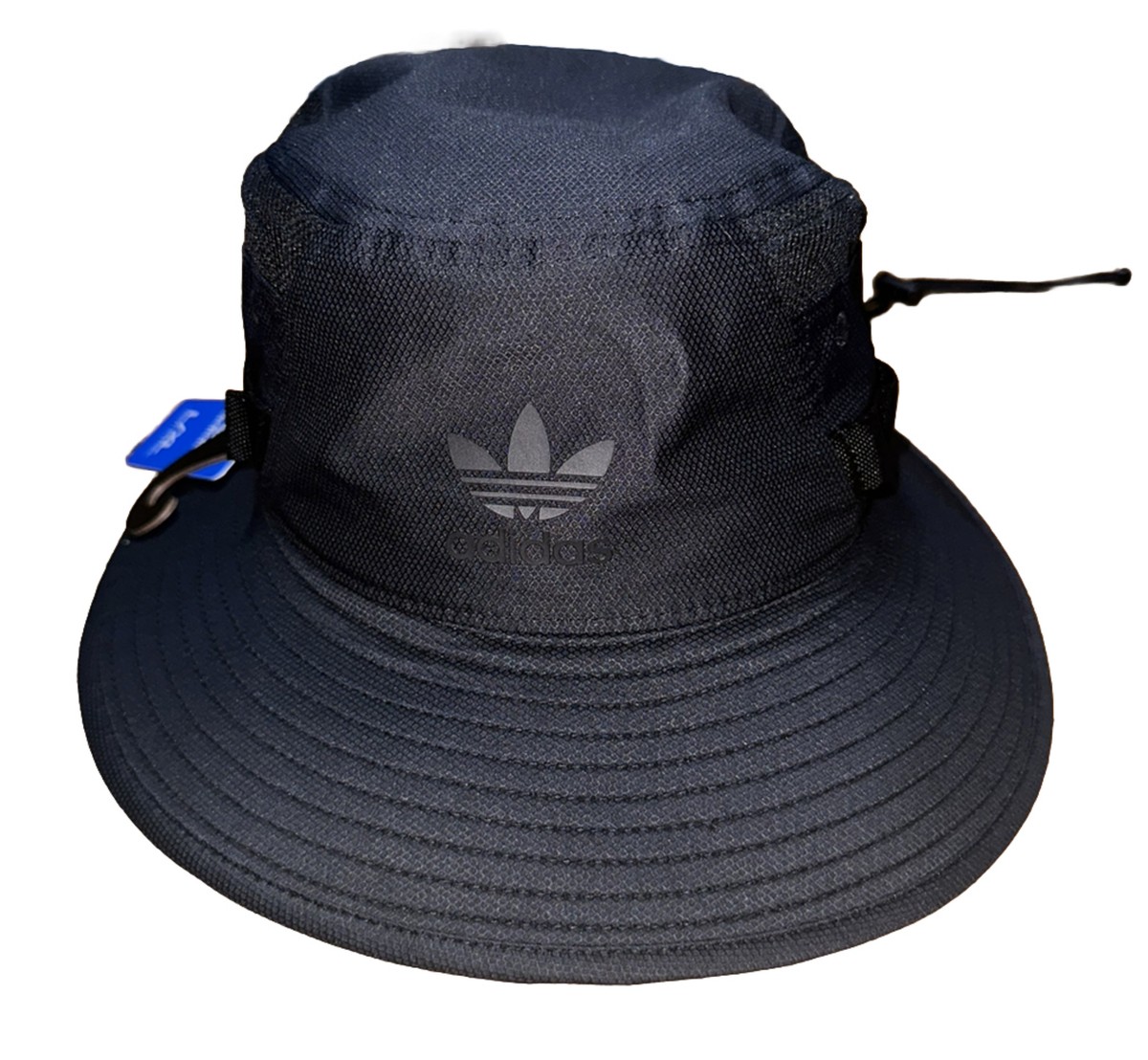 ◆adidas◆ Wabash Bucket Hat Black JD0995 Adidas Originals Webbing Bonnie Drawstring Bucket Fishing