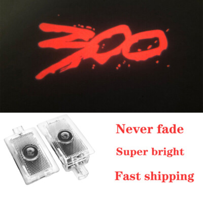 2X LED HD Door Courtesy Lights Ghost Laser Projector For Chrysler 300 2005-21