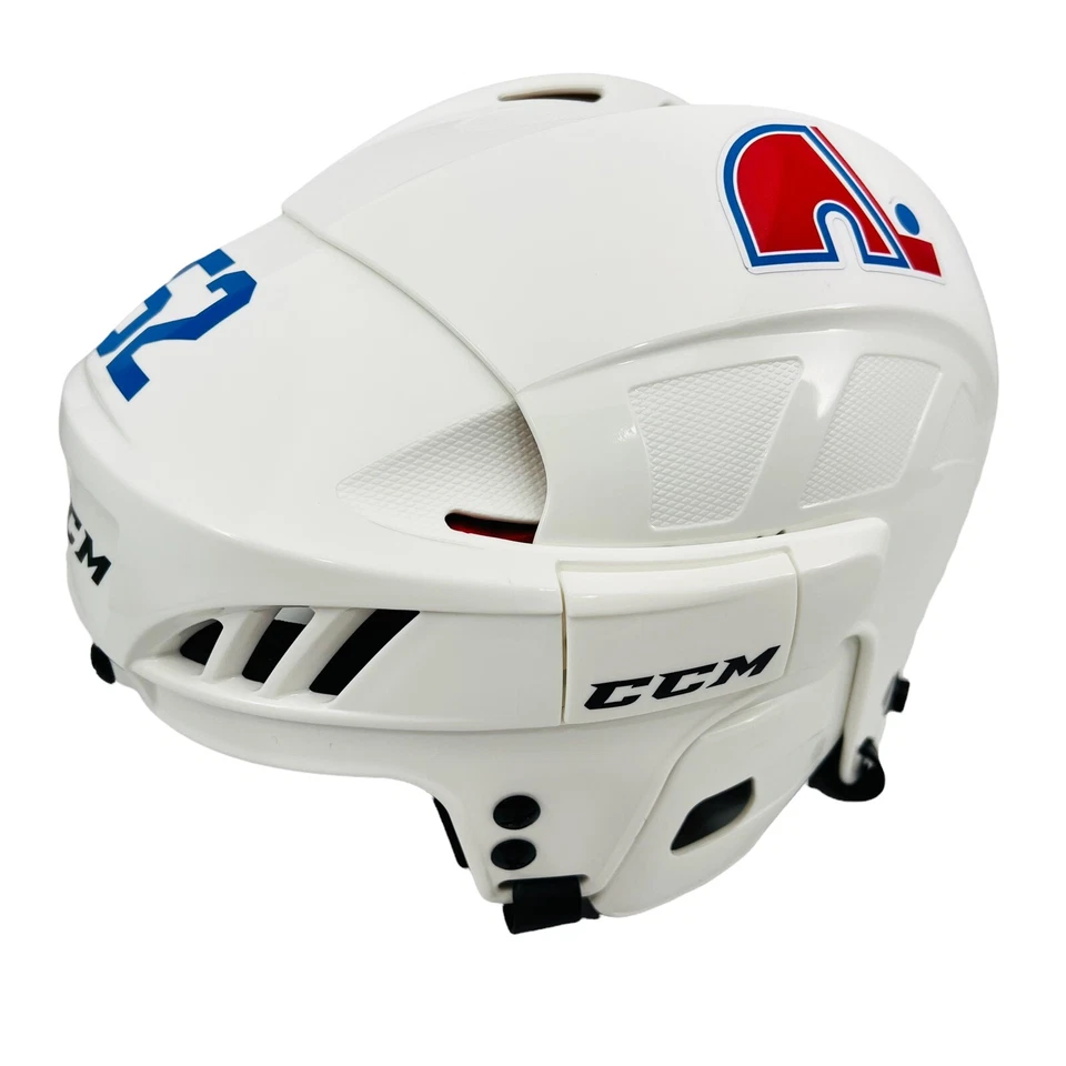 CASCO TAMAÑO COMPLETO FIRMADO POR ADAM FOOTE QUEBEC NORDIQUES AUTOGRAFIADO CERTIFICADO DE AUTENTICIDAD BECKETT Foto 2 de 3