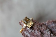 AAA Turkizite & Diamond 18k Gold Ring