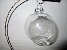 DIY 80mm Plastic Round Fillable Paintable Ornaments for Crafting Personalizing