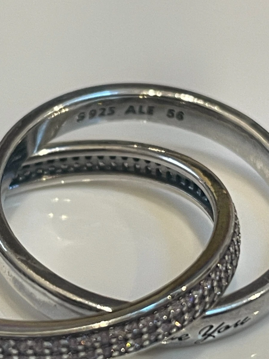 Genuine PANDORA Sweet Promise Ring Pink CZ Size 56 196546PCZ Brand