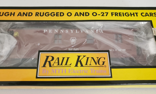 MTH RAIL KING Pennsylvania Railroad PRR Caboose iluminado con lados de madera #30-7722 - Imagen 3 de 4