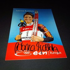 SABRINA BUCHHOLZ Biathlon signiert 10x15 Autogrammkarte !