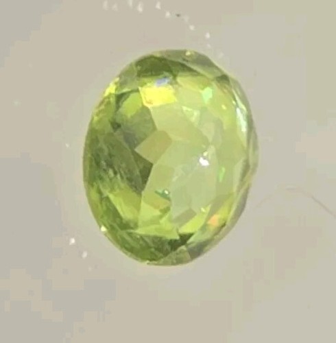 Gorgeous! .86ct SI Oval Cut 6x5mm Yellow Green Natural Sphene Titanite! - Picture 7 of 9