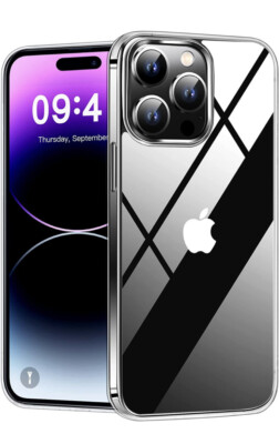 DOPLON Crystal Clear Designed for iPhone 14 Pro Case, [Never Yellowing] Clear