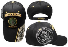 US Army Logo Veteran Cap USA Hat U.S. Military Retired Armed Forces Vet Patriot