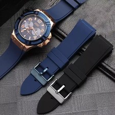 22mm Rubber Watch Band Strap Fit for Guess W0247G3 W0040G3 W0040G7 U0247G3