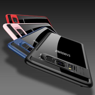 Clear Case für Samsung Galaxy S7 Edge S8 S8+ Handy Hülle Schutz Bumper Cover