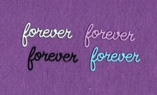FOREVER  4 die cuts scrapbook cards