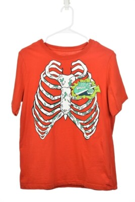 Nike Skateboarding SB ''Zombie'' Ribcage T-shirt Child's Large Excellent Cond Red