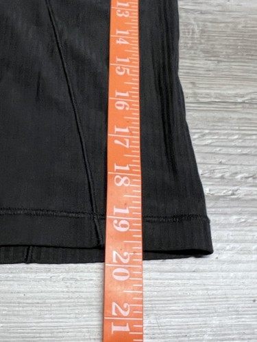 Lululemon Long Sleeve Top Women's Size Small Black Semi-Sheer Stripe Shirt Top - Picture 7 of 7