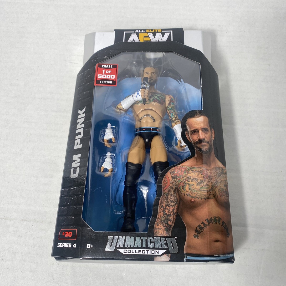 AEW Unmatched Collection Chase Edition Series 4 cm Punk Action Figure