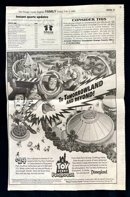 DISNEYLAND 1996 TO TOMORROWLAND AND BEYOND Toy Story FunHouse | eBay