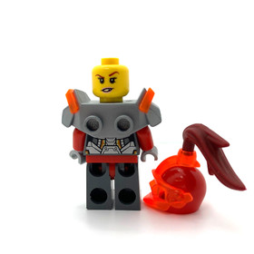 Macy neon orange visor Nexo Knights Lego Minifigure 70352