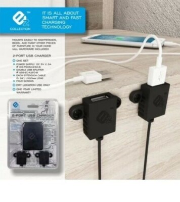 NEW 2 Port USB Charger EZ Collection Intelligent Charging System 4 FD-B NIB