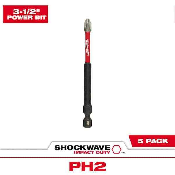 Shockwave #2 Philips 2 in. Impact Duty Steel Power Bit (5-Pack) Shockwave #2 Philips 2 in. Impact Duty Steel Power Bit (5-Pack)
