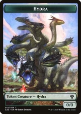 Hydra (*/*) MTG Commander 2020 Token NM x4 - Magic Card Playset Green