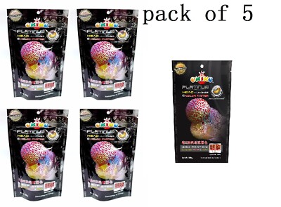 5 x Okiko Platinum Flowerhorn Fischfutter Head Huncher je 100g