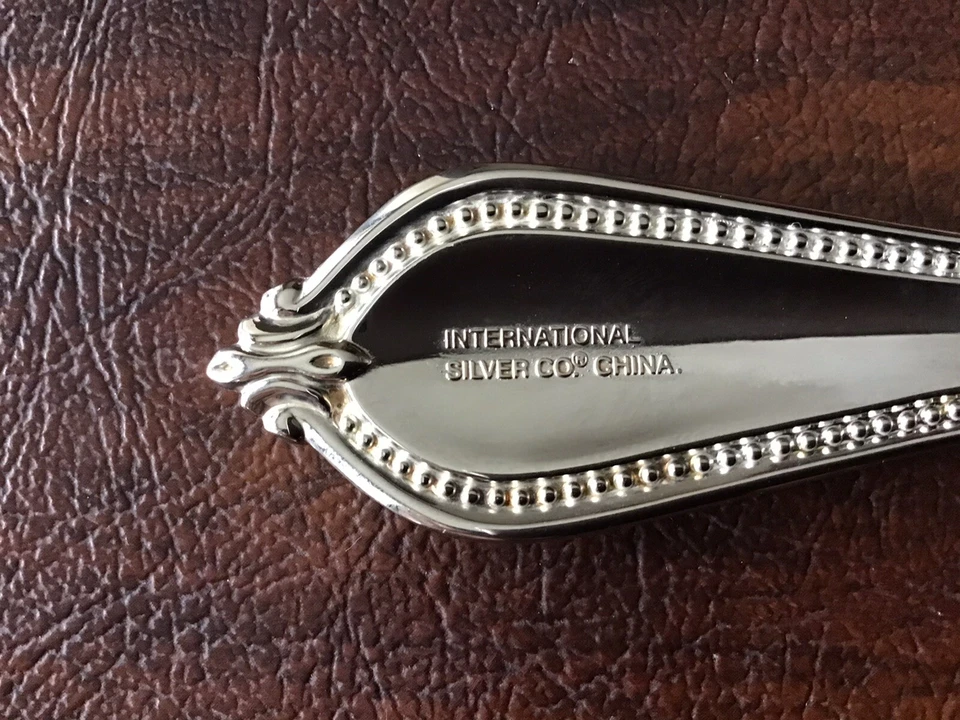 International YORKSHIRE BEAD-Beaded Edge Silverplate Gravy Ladle NEW In Plastic - Изображение 4 из 4