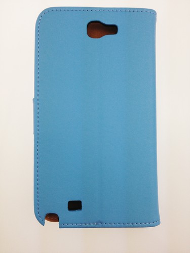 Luxury Genuine Real Leather Wallet Case Cover for Samsung Galaxy Note 2 II N7100 - Picture 13 of 42