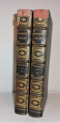 LIFE OF BENVENUTO CELLINI, 2 volumes, Leather, 1906,  Illustrated
