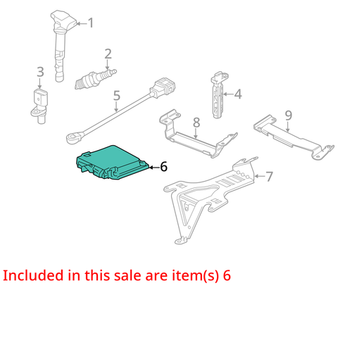 Módulo de control electrónico ECM motor 3,0 L gasolina compatible con 13-15 AUDI Q7 6502950 - Imagen 3 de 14