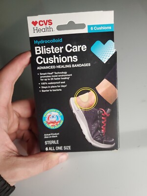 CVS Health Pack of 6 Hydrocolloid Blister Care Cushions Sterile EXP 02/01/2026