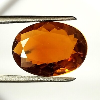 TOURMALINE HONEY COLOR OVAL CUT FACETED 4.85 CARAT NATURAL GEMSTONE 10.5X14.3 MM