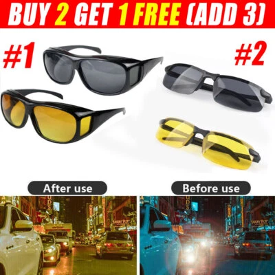 TWSOUL 2025 HD Night Vision Driving Glasses Anti-glare Headlight High Beam Sun Cycling